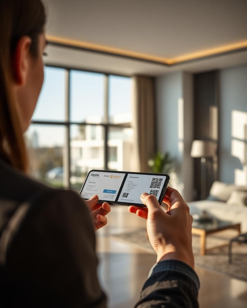Real Estate — VYNK digital business card in use