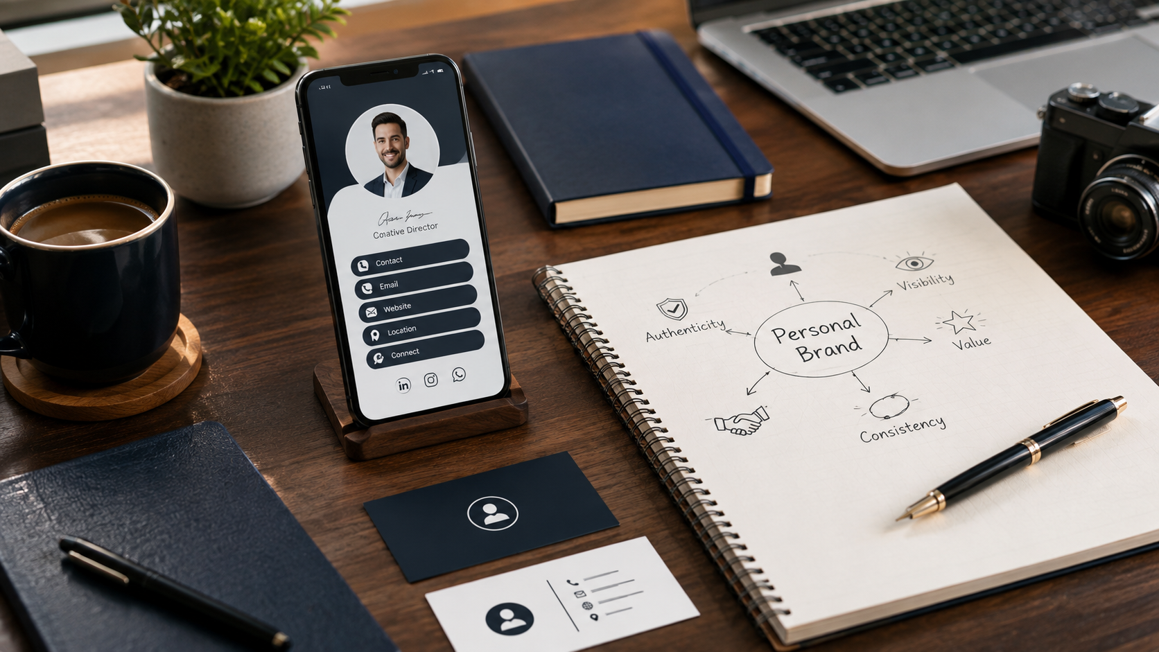 Personal branding with a digital business card