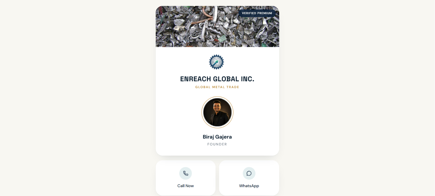 Gajera Biraj live digital business card preview
