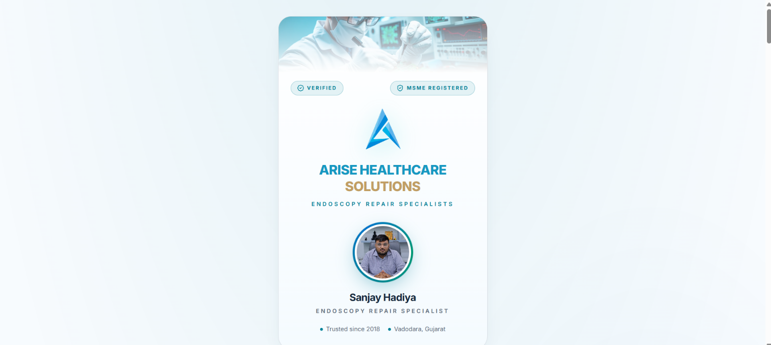 Sanjay Hadiya live digital business card preview